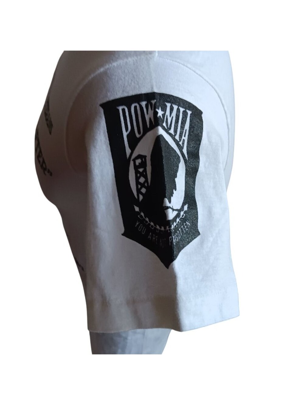 True Vintage T-shirt Single Stitch SMALL NEW Nebraska Vietnam Veterans POW MIA